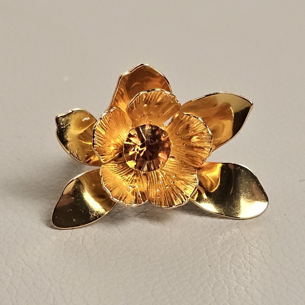 [J. CREW] Oversized Gold Flower Ring